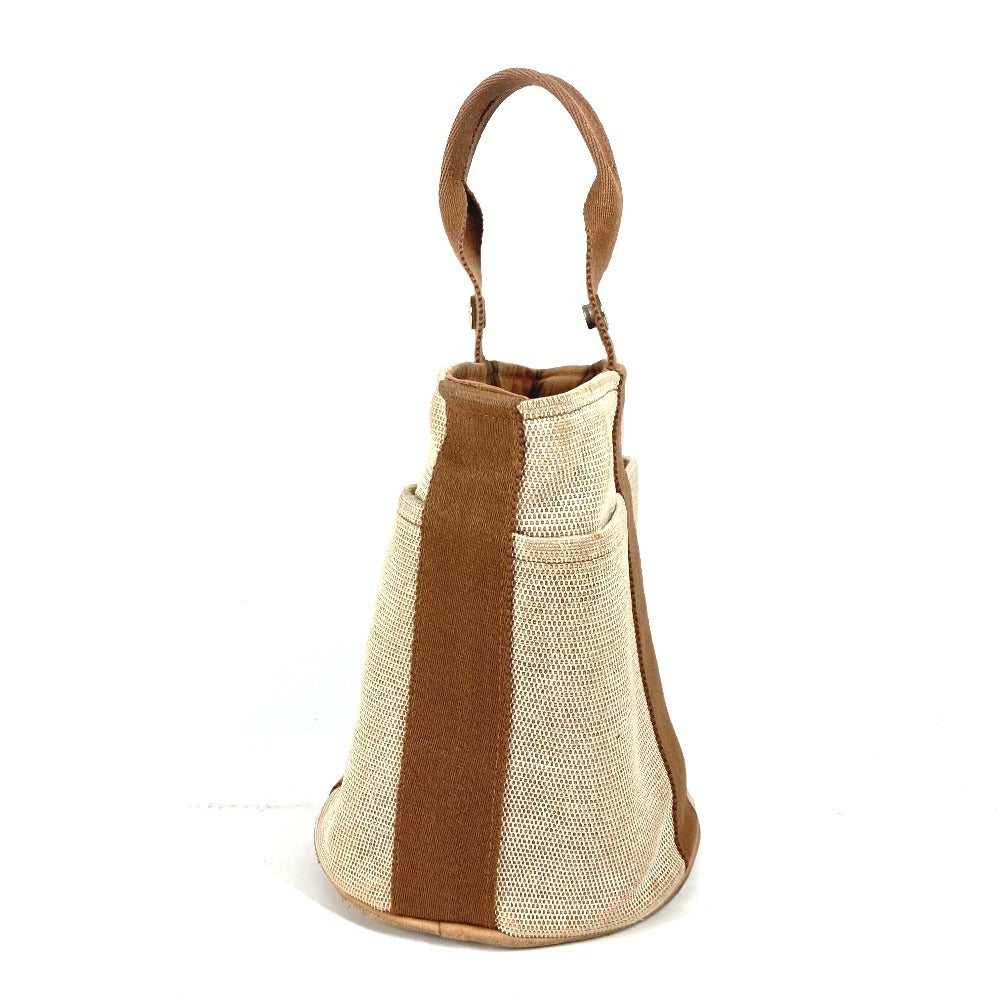 HERMES Handbag canvas Brown Sakso PM Women Used