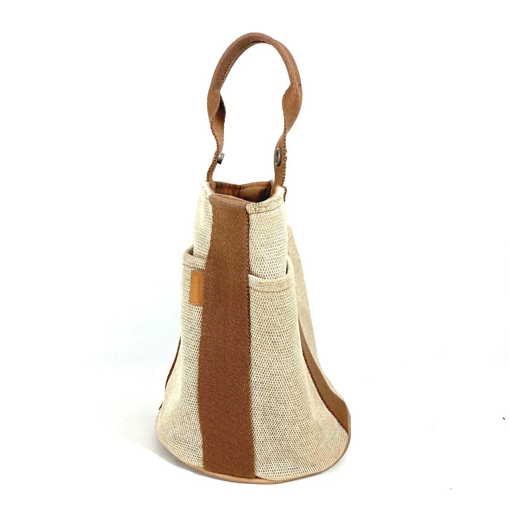 HERMES Handbag canvas Brown Sakso PM Women Used