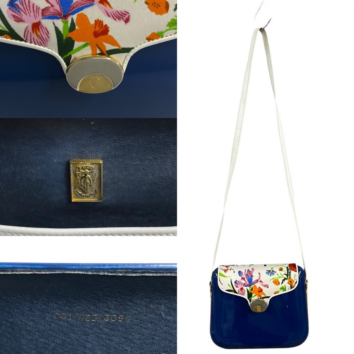 GUCCI Shoulder Bag plastic blue