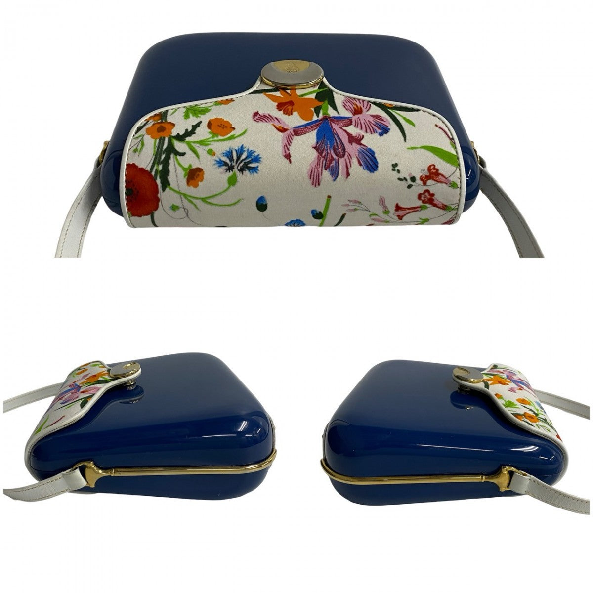 GUCCI Shoulder Bag plastic blue