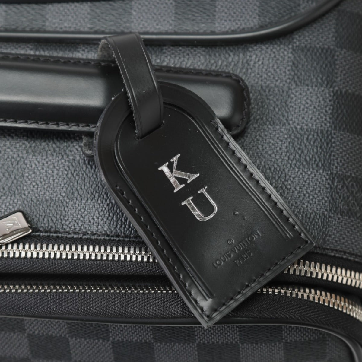 LOUIS VUITTON Carry Bag N23300 Damier Grafitto Canvas gray Travel bag on casters Damier Pegas 55 unisex(Unisex) Used