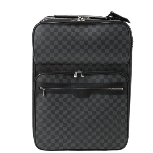 LOUIS VUITTON Carry Bag N23300 Damier Grafitto Canvas gray Travel bag on casters Damier Pegas 55 unisex(Unisex) Used