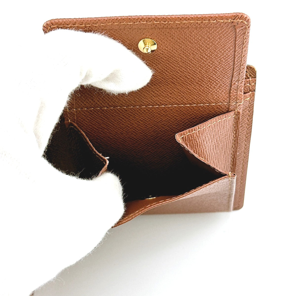 LOUIS VUITTON Bifold Wallet M61675 Monogram canvas Brown Monogram With Coin Pocket