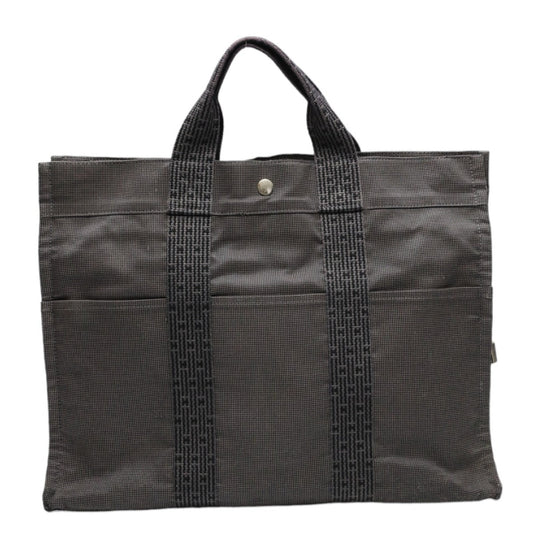 HERMES Tote Bag canvas gray Tote Bag Fool ToeMM Her Line mens(Unisex) Used
