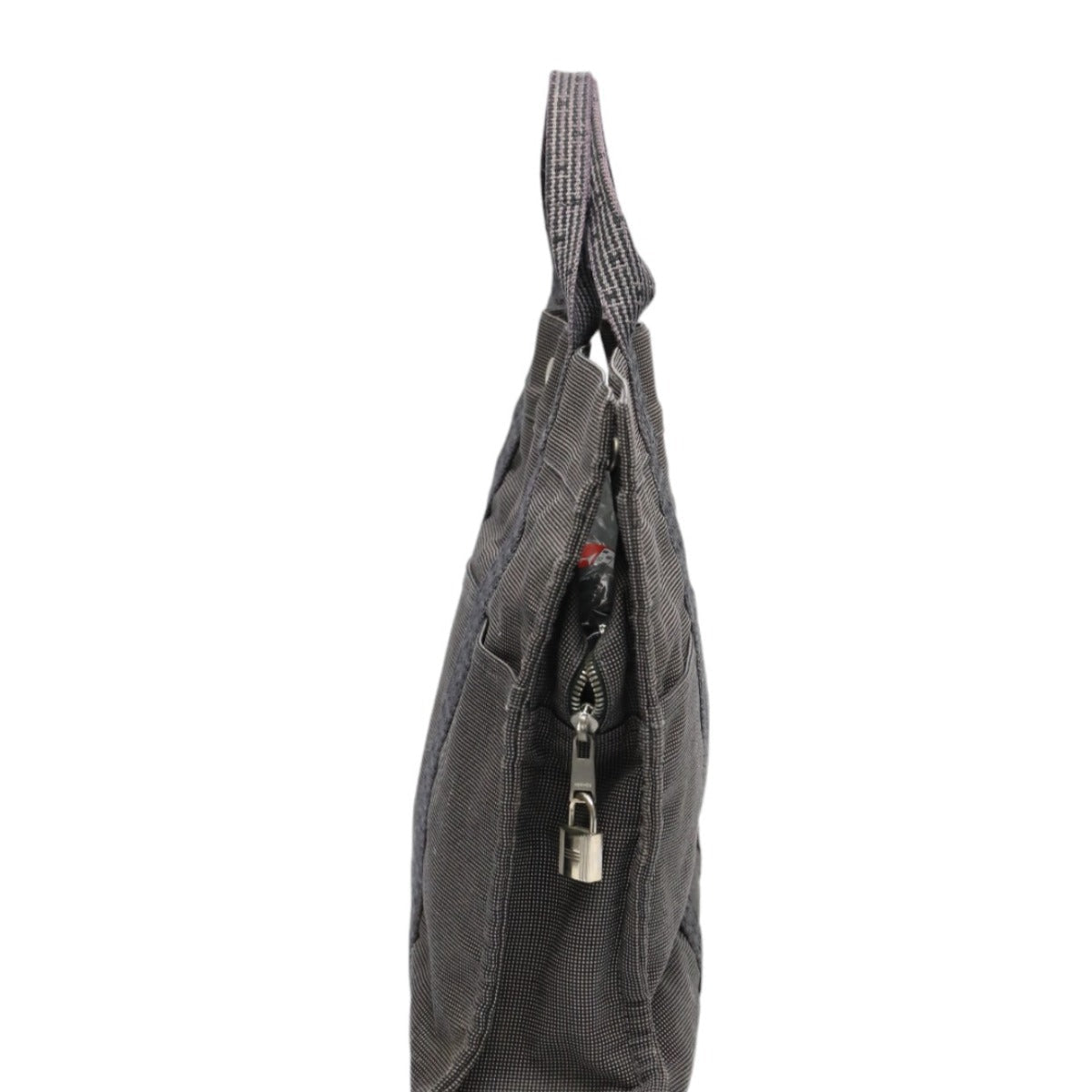 HERMES Tote Bag canvas gray Tote Bag Fool ToeMM Her Line mens(Unisex) Used