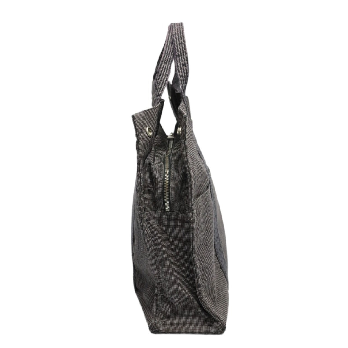 HERMES Tote Bag canvas gray Tote Bag Fool ToeMM Her Line mens(Unisex) Used