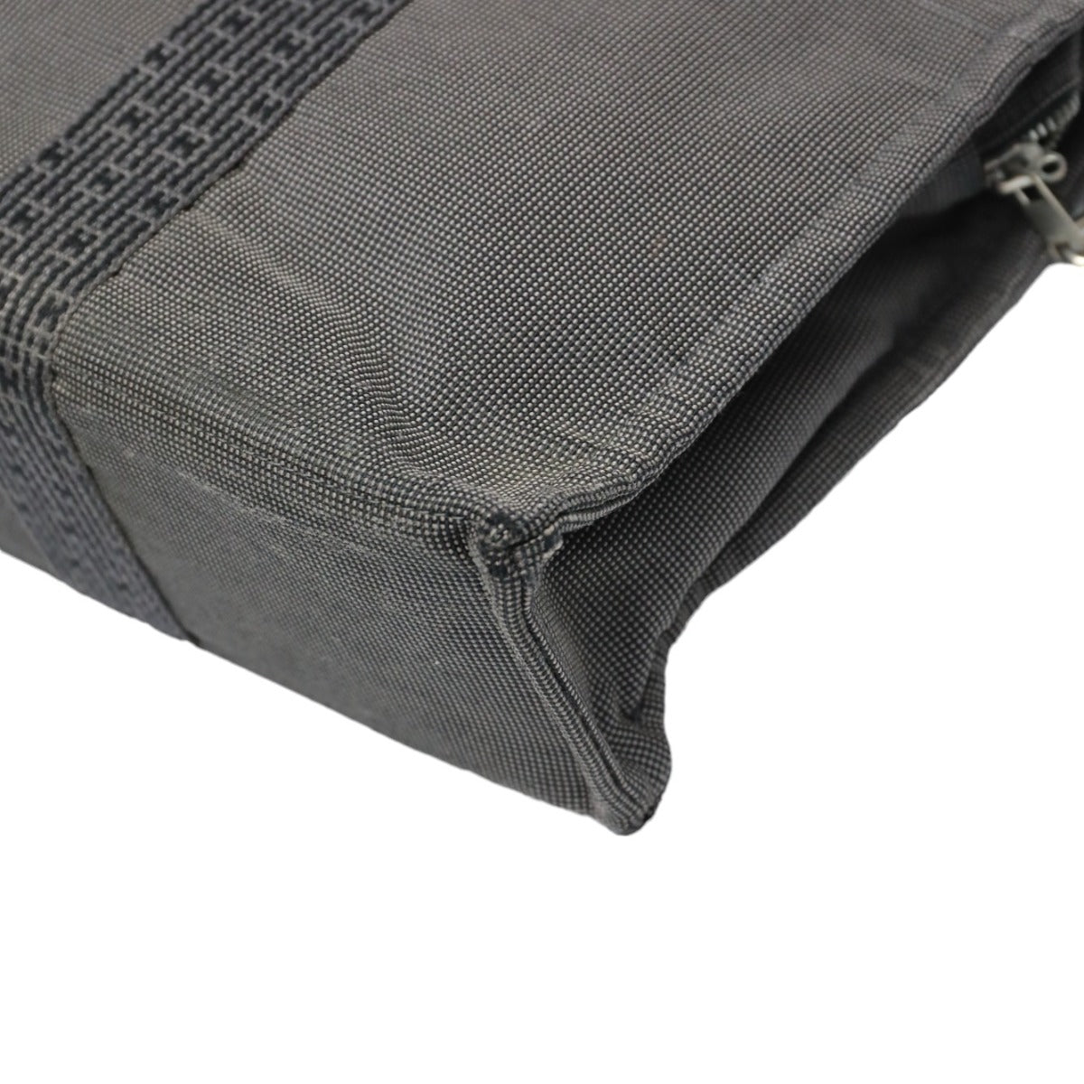 HERMES Tote Bag canvas gray Tote Bag Fool ToeMM Her Line mens(Unisex) Used
