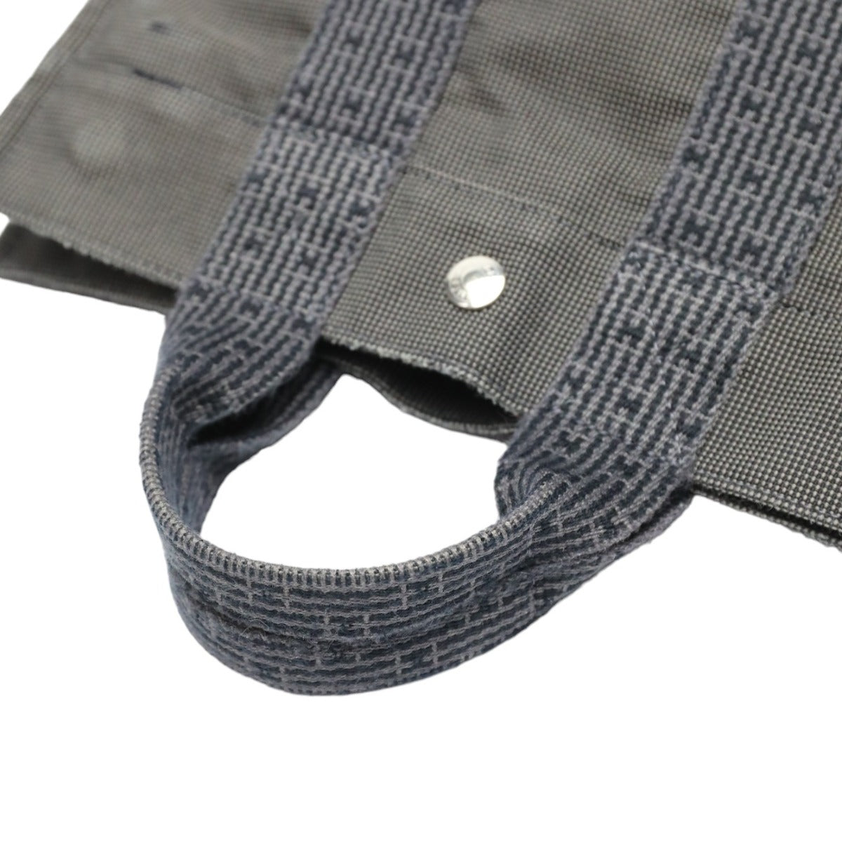 HERMES Handbag canvas gray Handbag Fool Toe PM mens(Unisex) Used