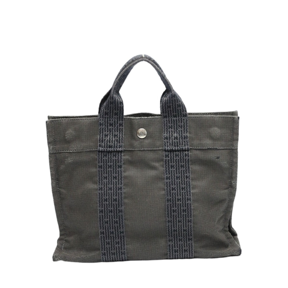 HERMES Handbag canvas gray Handbag Fool Toe PM mens(Unisex) Used