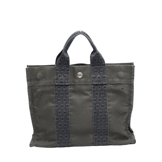 HERMES Handbag canvas gray Handbag Fool Toe PM mens(Unisex) Used