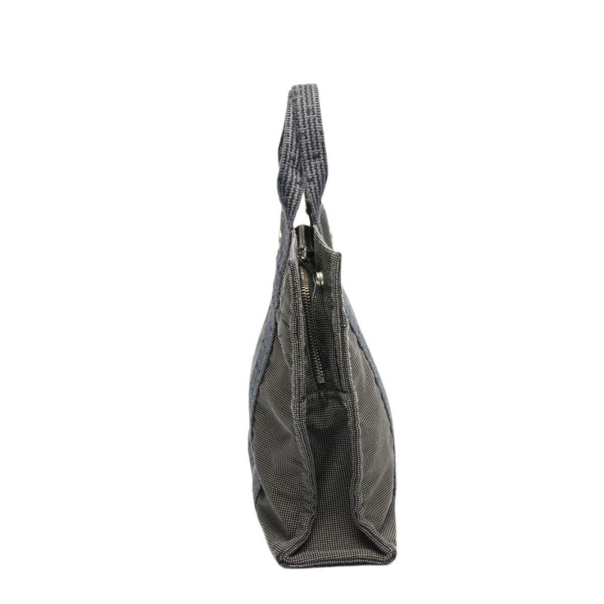 HERMES Handbag canvas gray Handbag Fool Toe PM mens(Unisex) Used