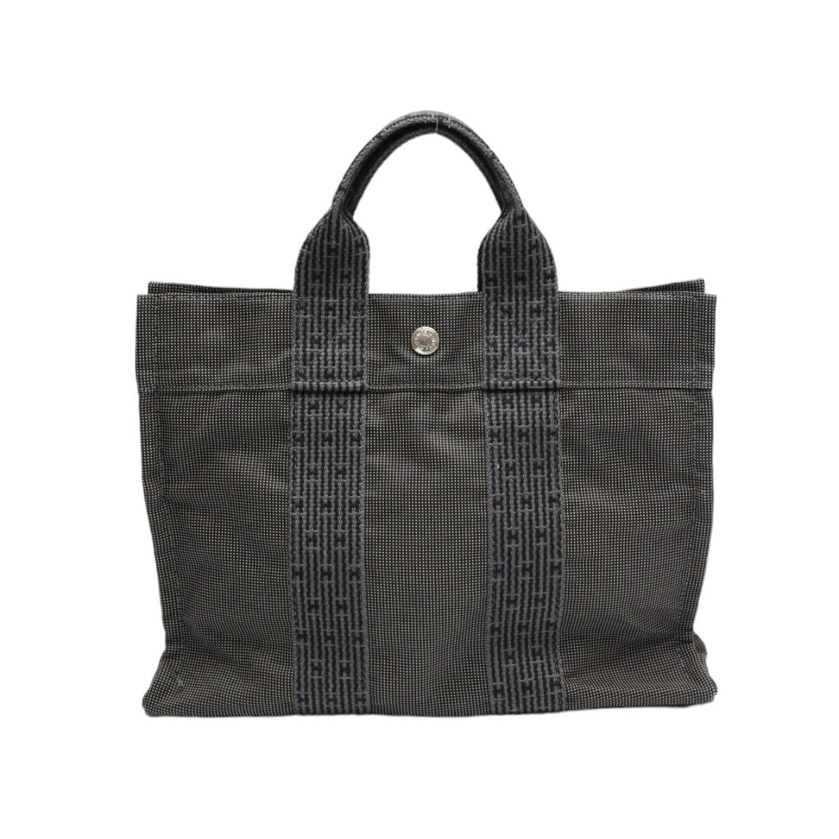 HERMES Handbag canvas gray Handbag Her Line unisex(Unisex) Used