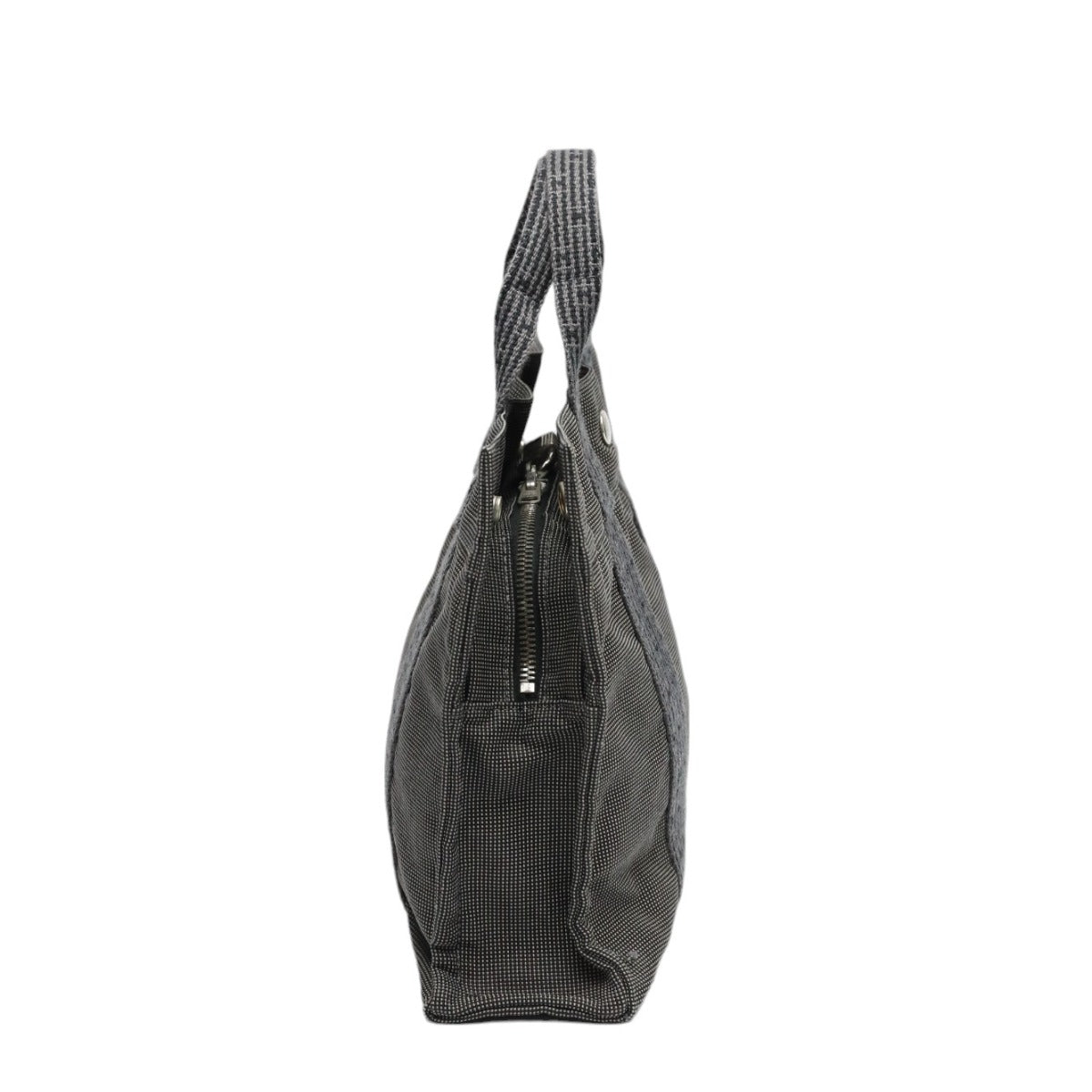 HERMES Handbag canvas gray Handbag Her Line unisex(Unisex) Used