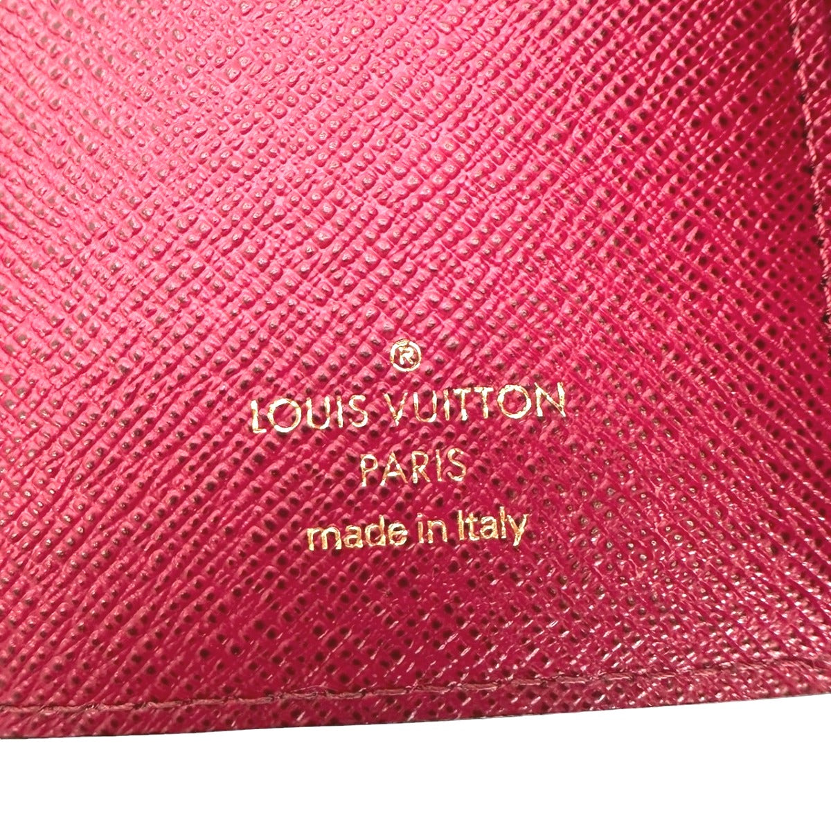 LOUIS VUITTON Coin case M41938 Monogram canvas Fuchsia Coin purse with Card Case Monogram Portefeuille Victorine Women Used