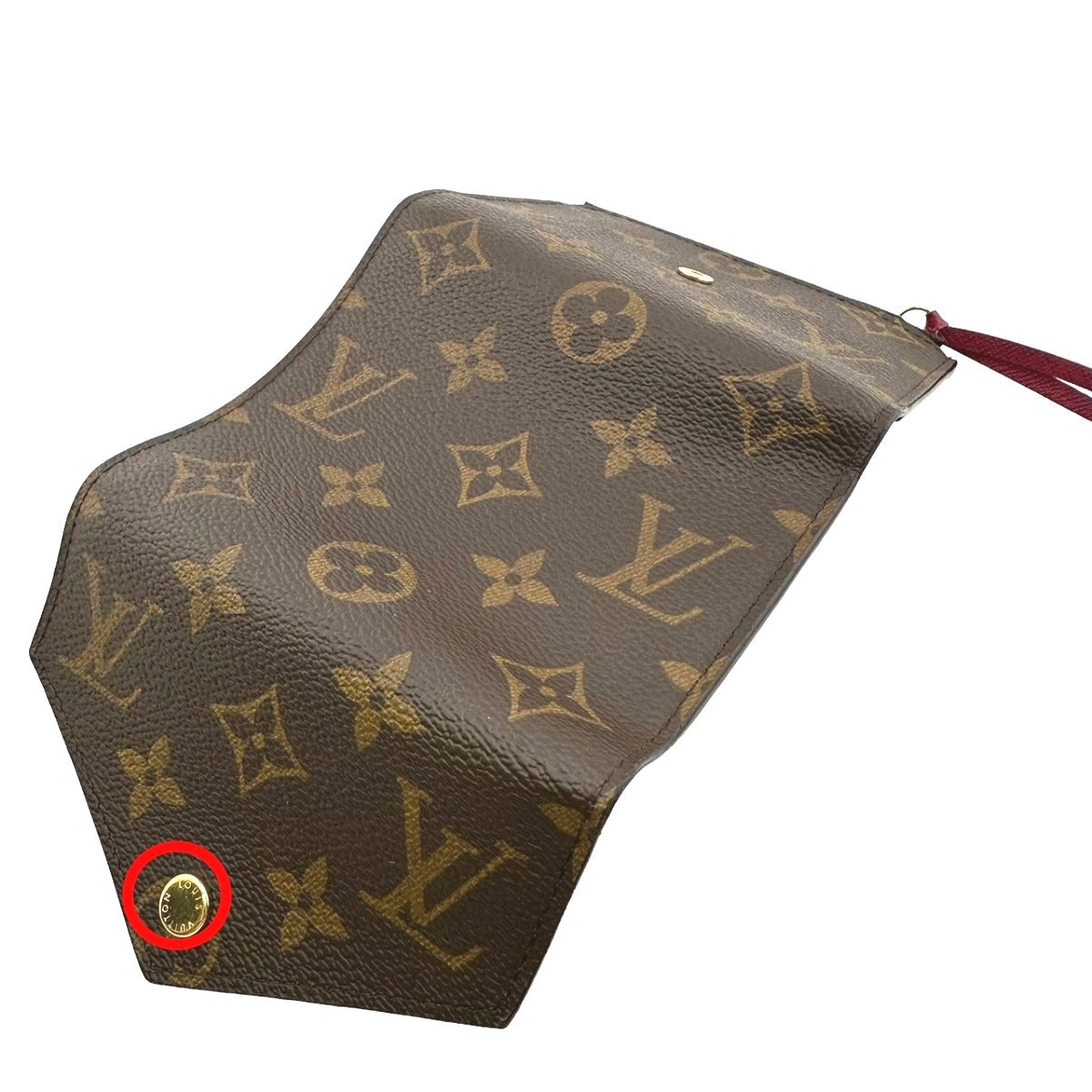LOUIS VUITTON Coin case M41938 Monogram canvas Fuchsia Coin purse with Card Case Monogram Portefeuille Victorine Women Used
