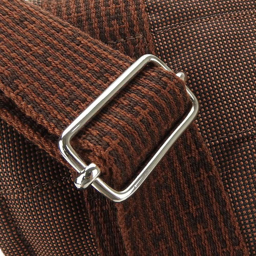 HERMES Shoulder Bag canvas Brown Her Line Bassus PM unisex(Unisex) Used
