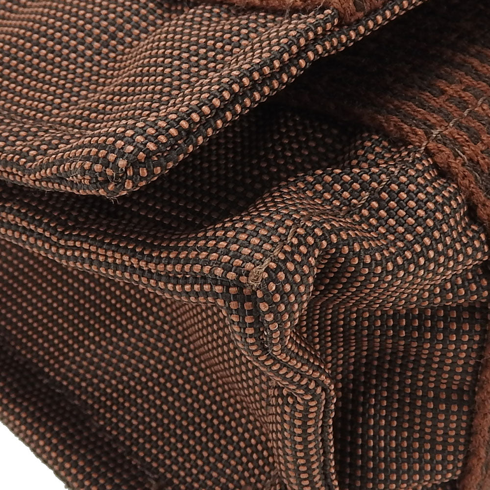 HERMES Shoulder Bag canvas Brown Her Line Bassus PM unisex(Unisex) Used