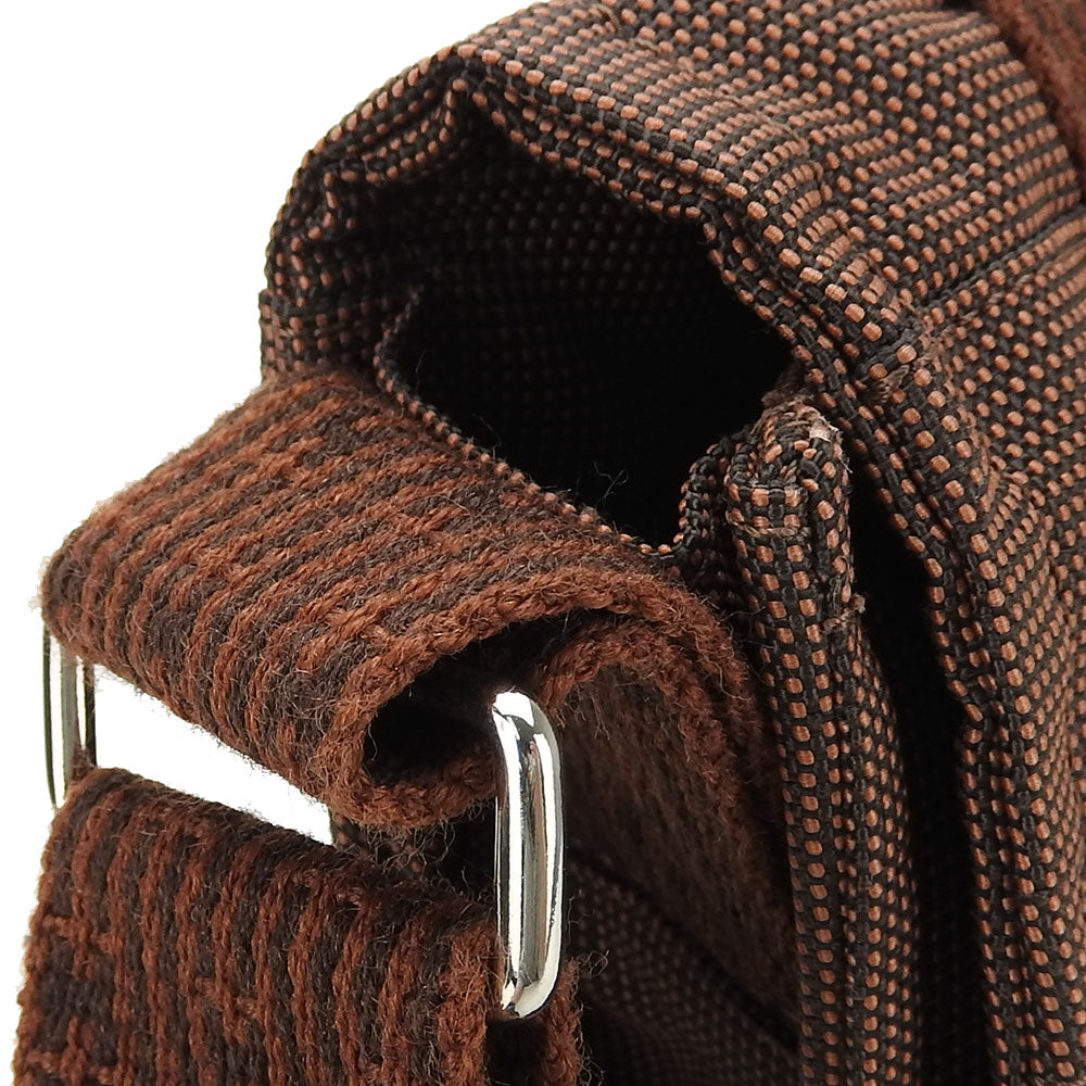 HERMES Shoulder Bag canvas Brown Her Line Bassus PM unisex(Unisex) Used