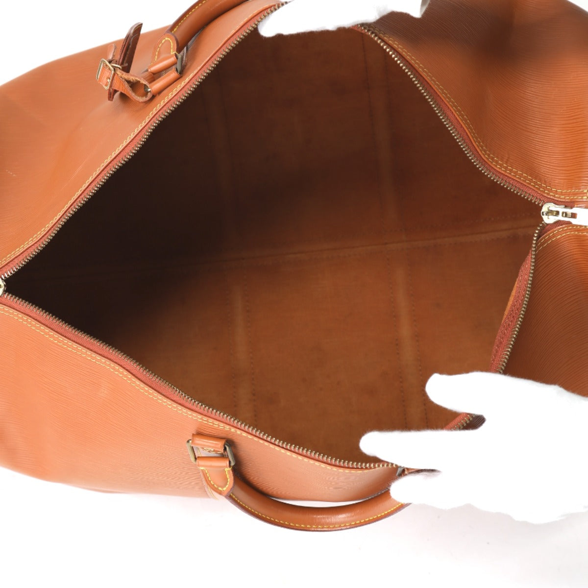 LOUIS VUITTON Boston Duffel bag M42943 Epi Leather Kenya Brown Epi Keepall 60