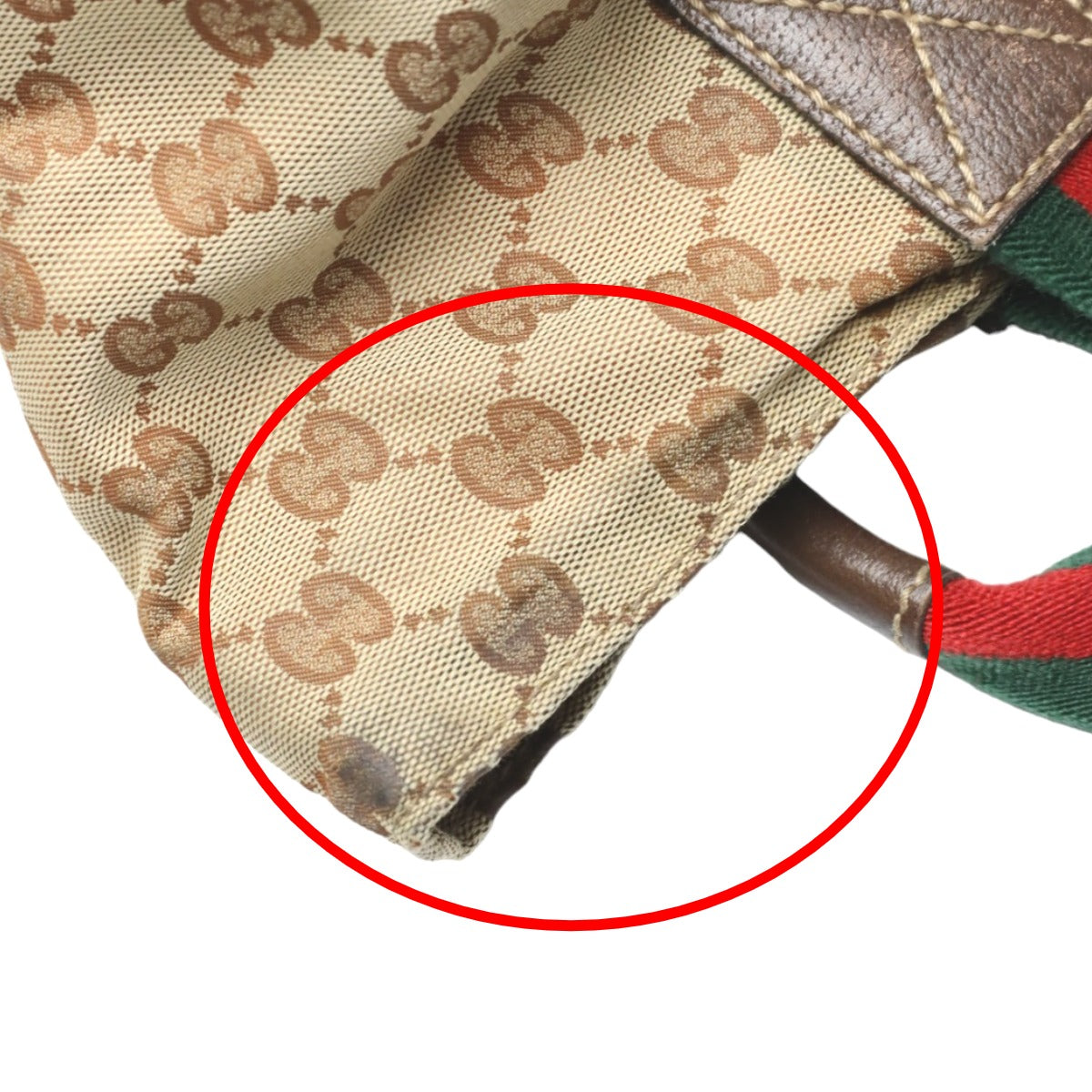 GUCCI Handbag 131228 GG canvas beige Tote Bag Sherry line Women Used