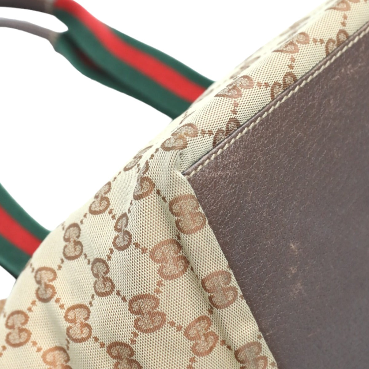 GUCCI Handbag 131228 GG canvas beige Tote Bag Sherry line Women Used