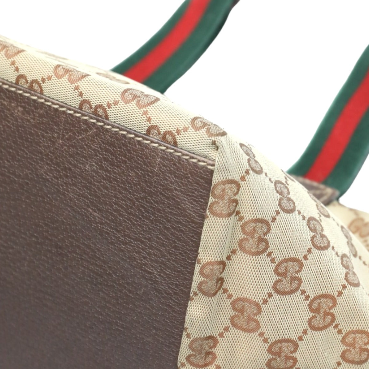 GUCCI Handbag 131228 GG canvas beige Tote Bag Sherry line Women Used