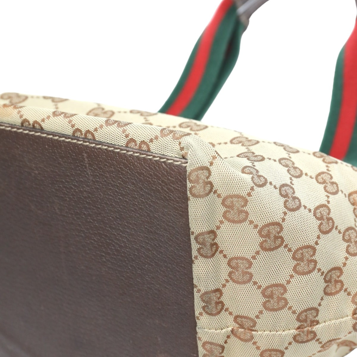 GUCCI Handbag 131228 GG canvas beige Tote Bag Sherry line Women Used