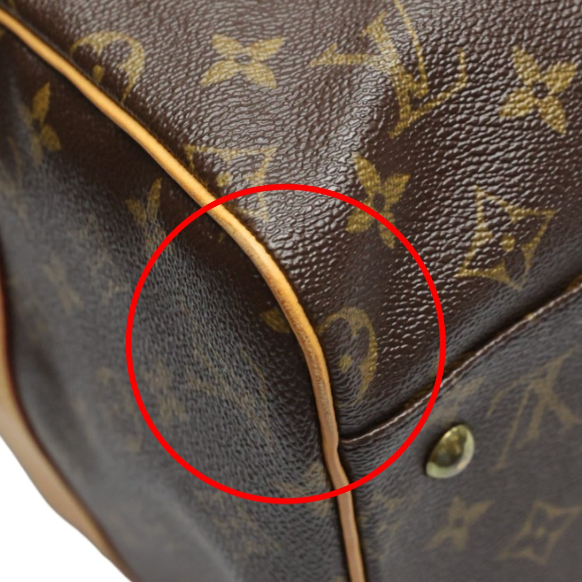 LOUIS VUITTON Boston Duffel bag M40074 Monogram canvas Brown Monogram Carryall