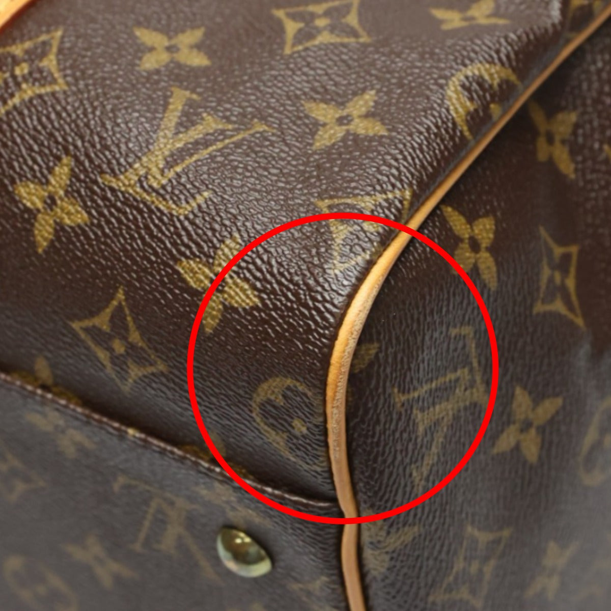 LOUIS VUITTON Boston Duffel bag M40074 Monogram canvas Brown Monogram Carryall