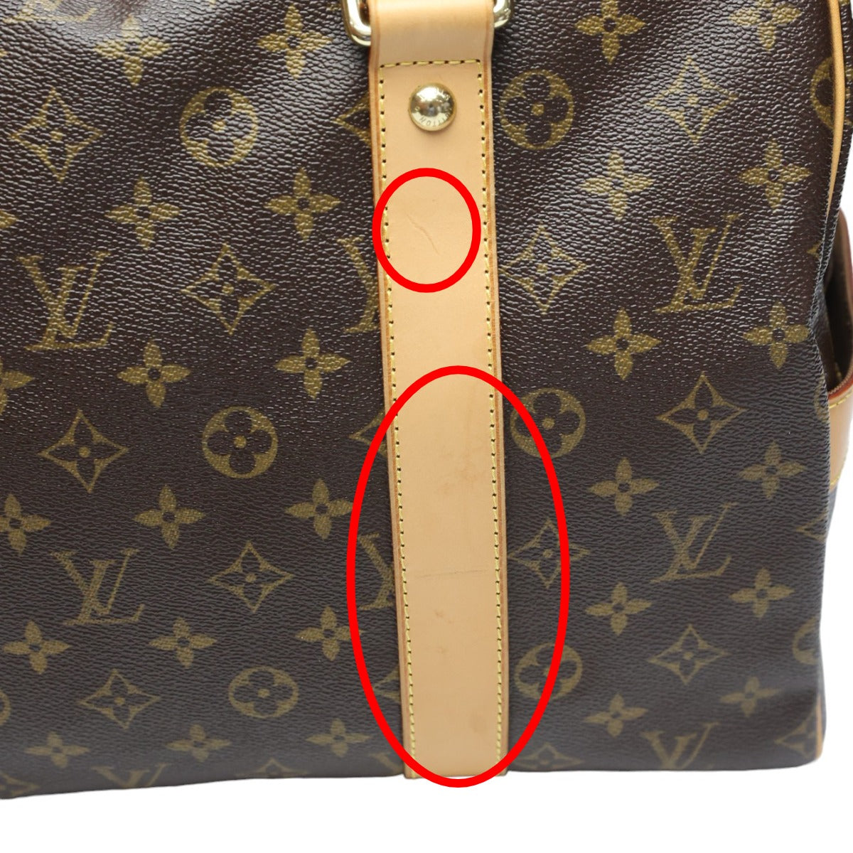 LOUIS VUITTON Boston Duffel bag M40074 Monogram canvas Brown Monogram Carryall