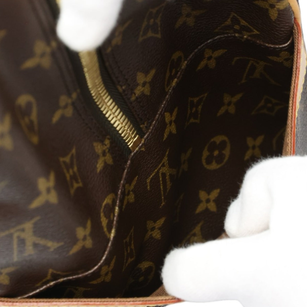 LOUIS VUITTON Boston Duffel bag M40074 Monogram canvas Brown Monogram Carryall