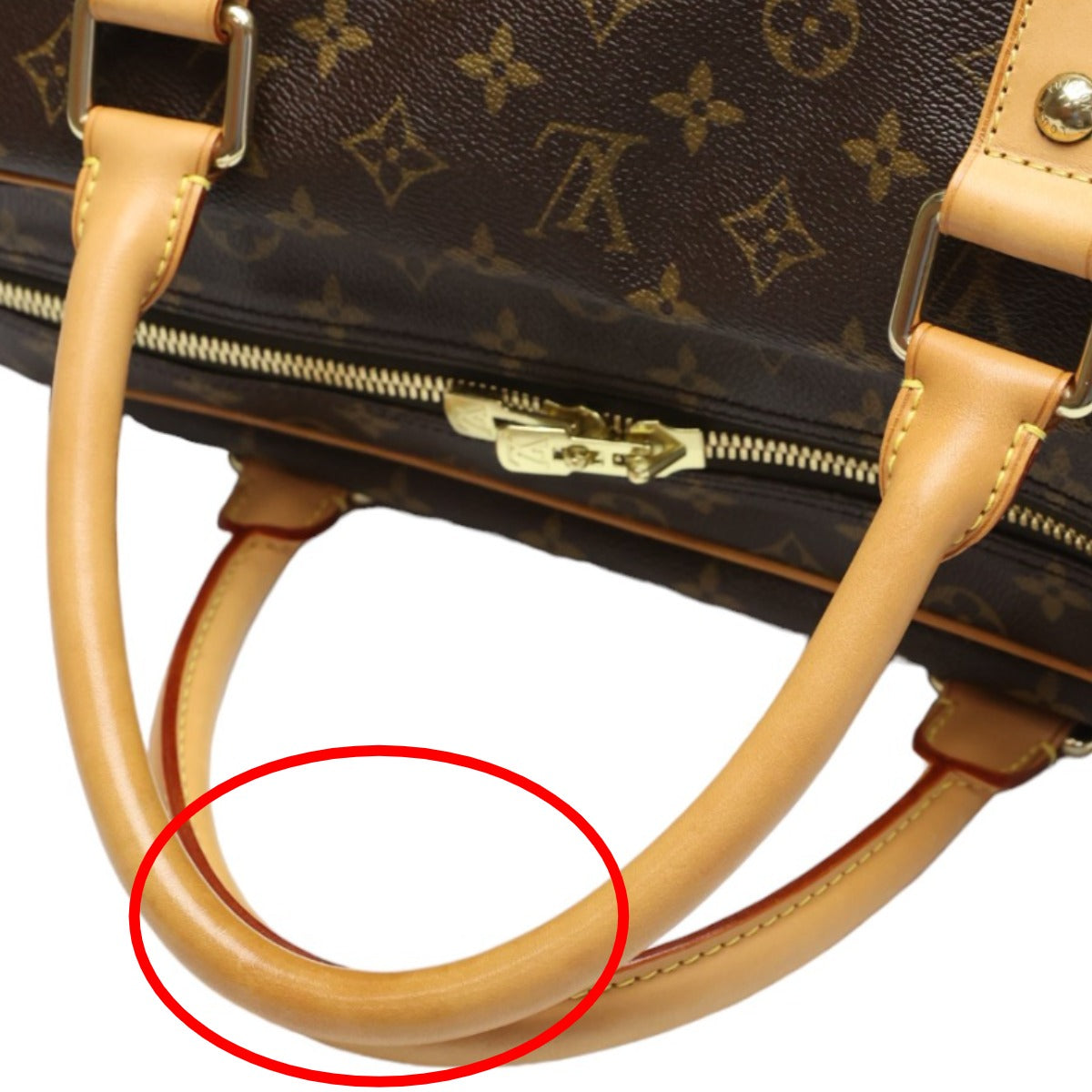 LOUIS VUITTON Boston Duffel bag M40074 Monogram canvas Brown Monogram Carryall