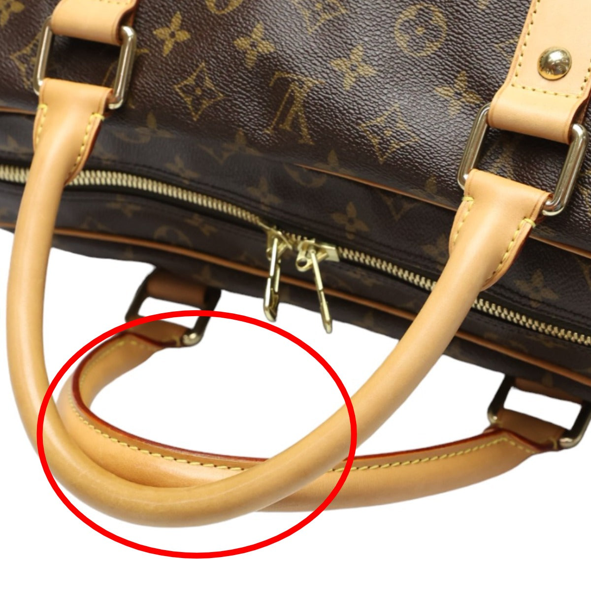 LOUIS VUITTON Boston Duffel bag M40074 Monogram canvas Brown Monogram Carryall