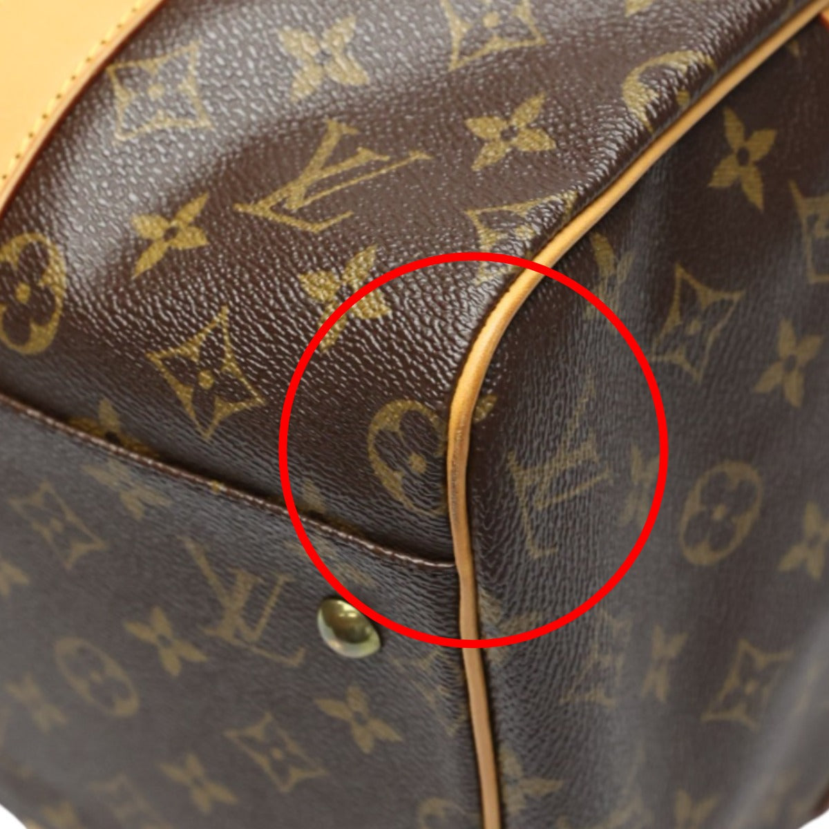 LOUIS VUITTON Boston Duffel bag M40074 Monogram canvas Brown Monogram Carryall