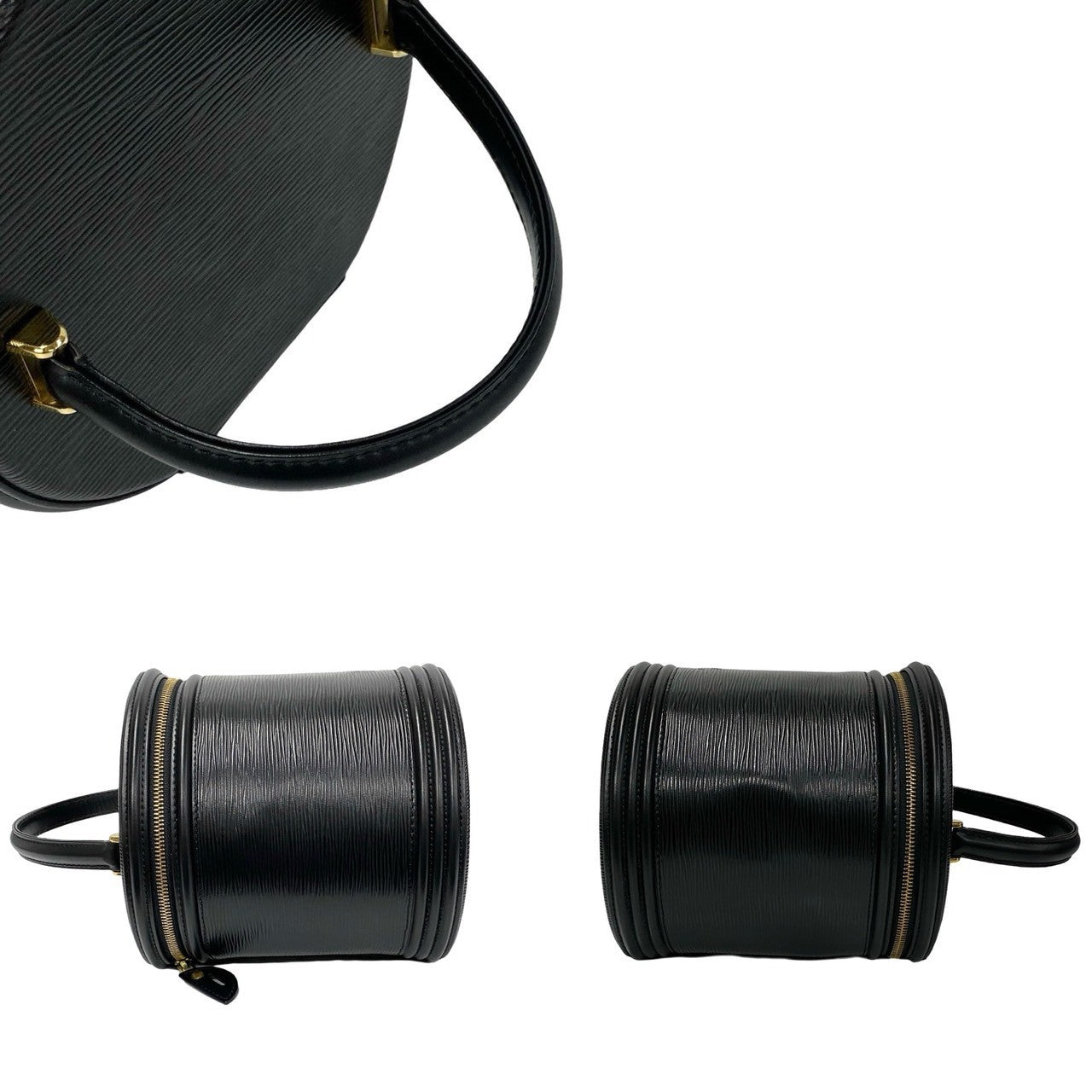 LOUIS VUITTON Handbag Epi Leather black Epi Cannes