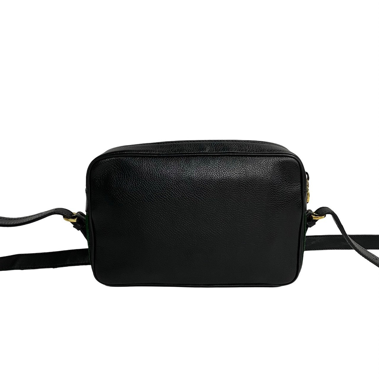 GUCCI Shoulder Bag leather black Sherry line
