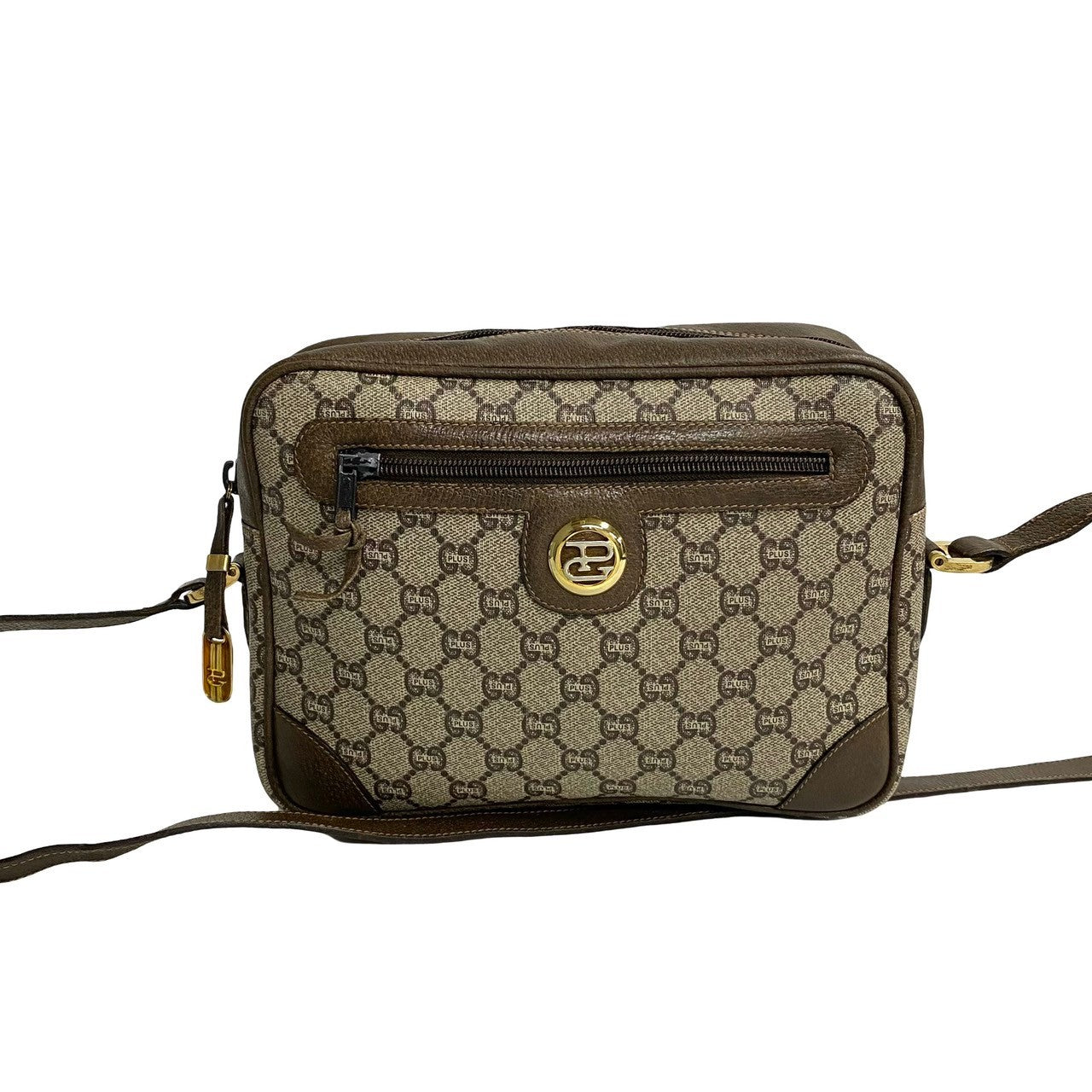 GUCCI Shoulder Bag leather Brown
