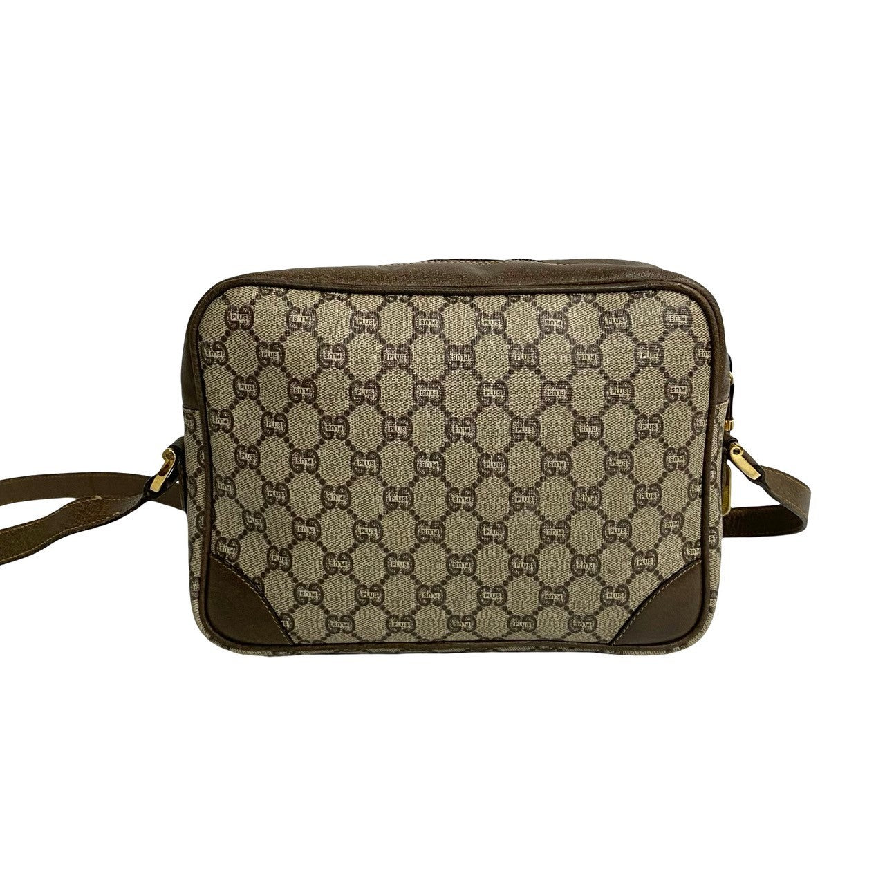 GUCCI Shoulder Bag leather Brown