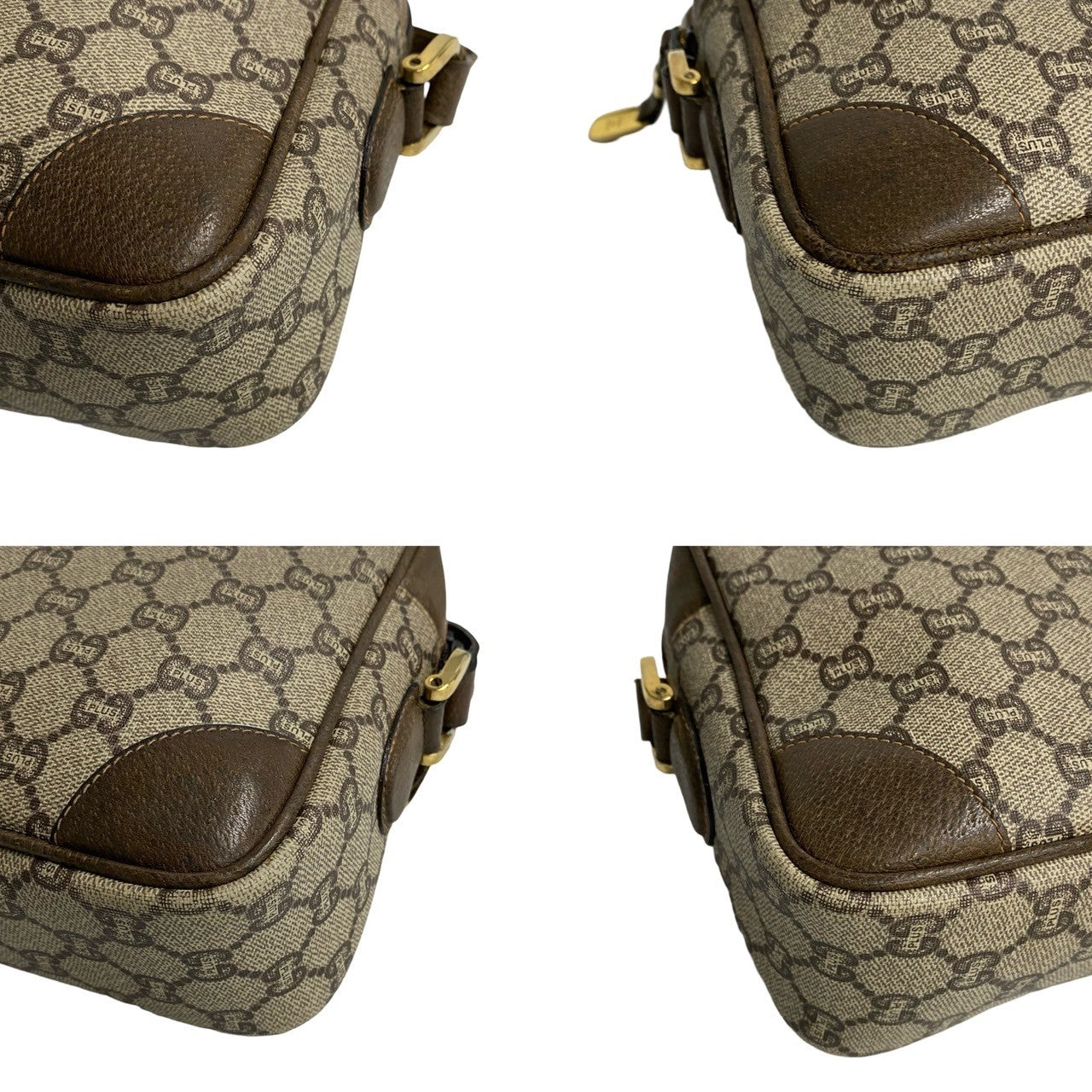GUCCI Shoulder Bag leather Brown