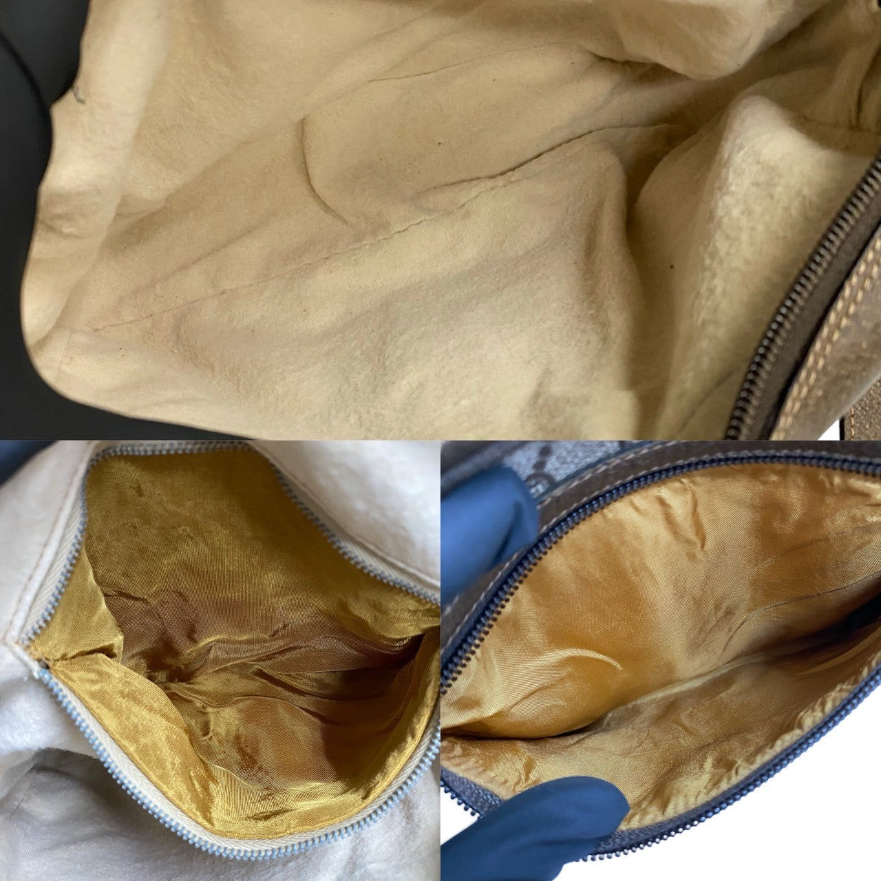 GUCCI Shoulder Bag leather Brown
