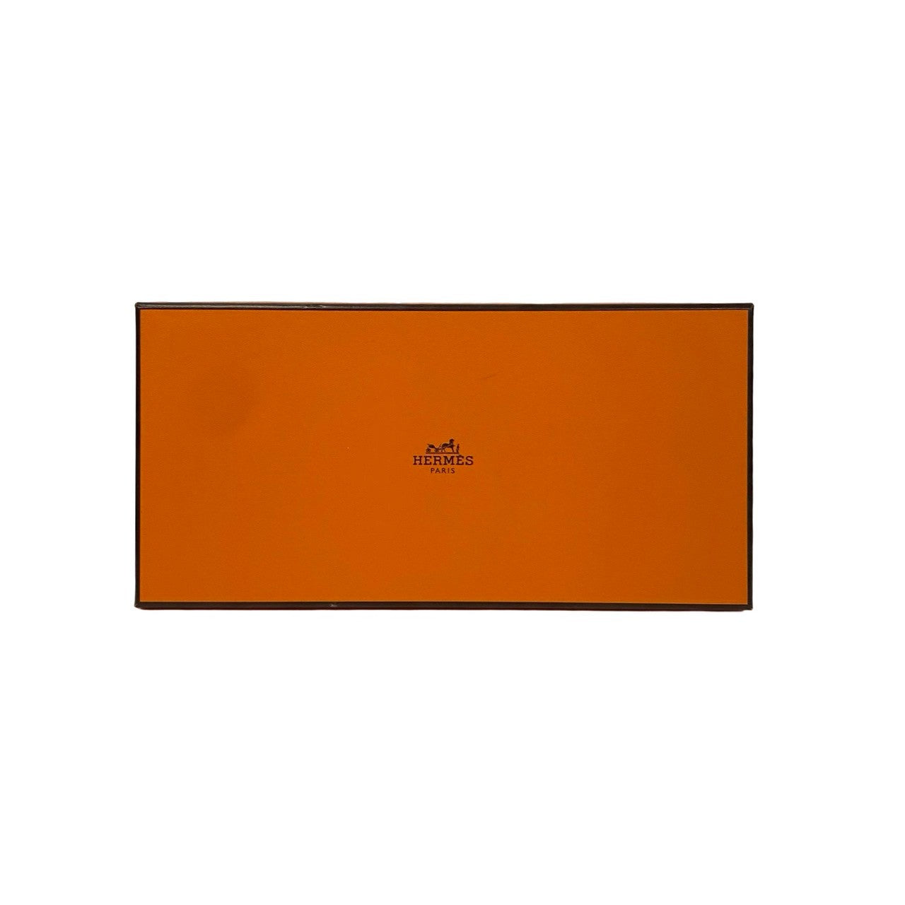 HERMES Long Wallet Purse leather beige bean soufflé