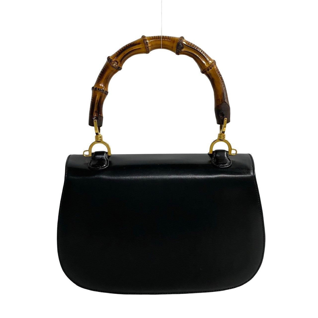 GUCCI Handbag leather black Bamboo