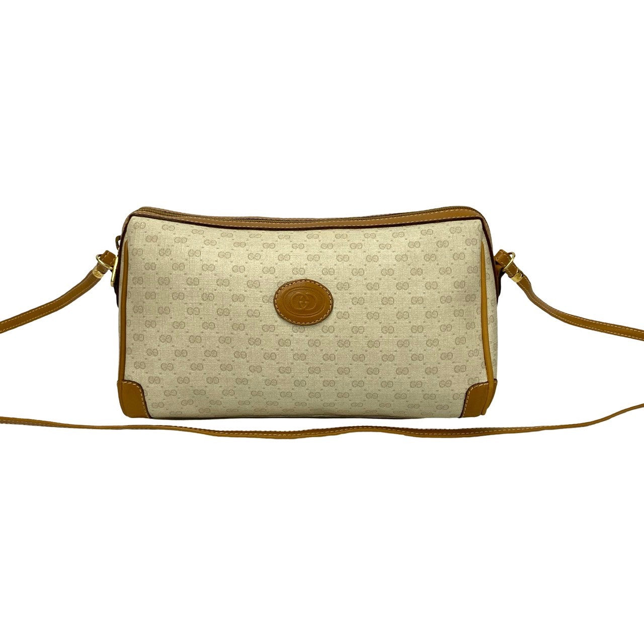 GUCCI Shoulder Bag leather Brown
