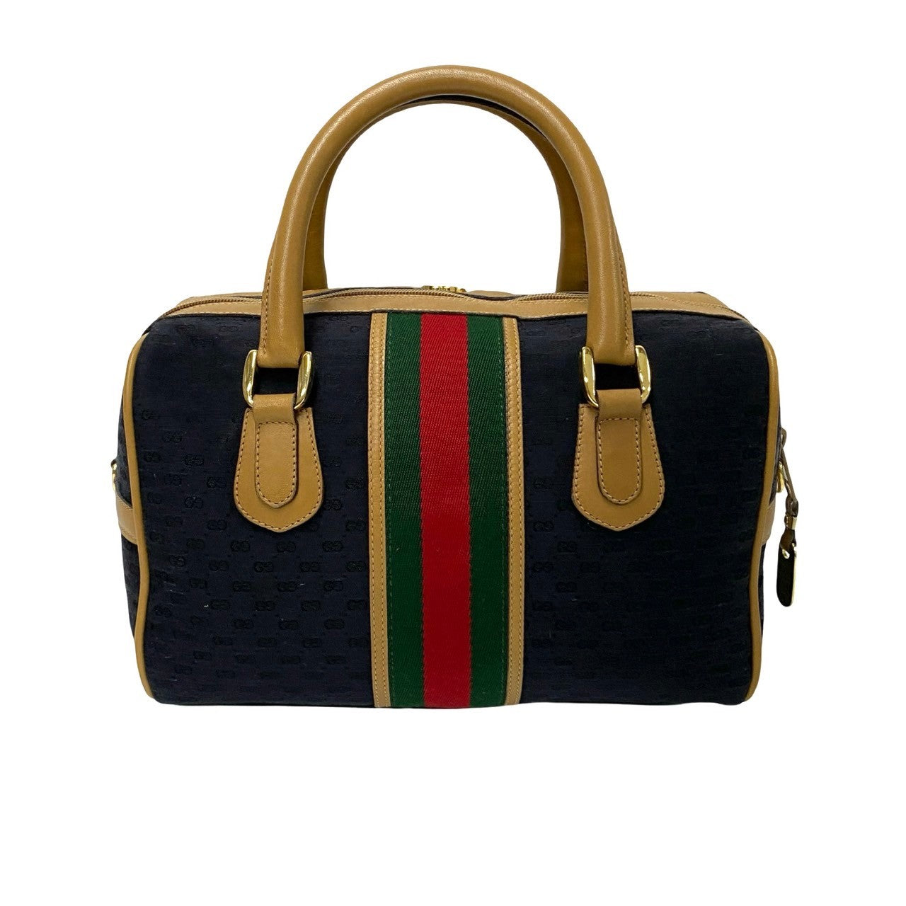 GUCCI Shoulder Bag leather black Sherry line