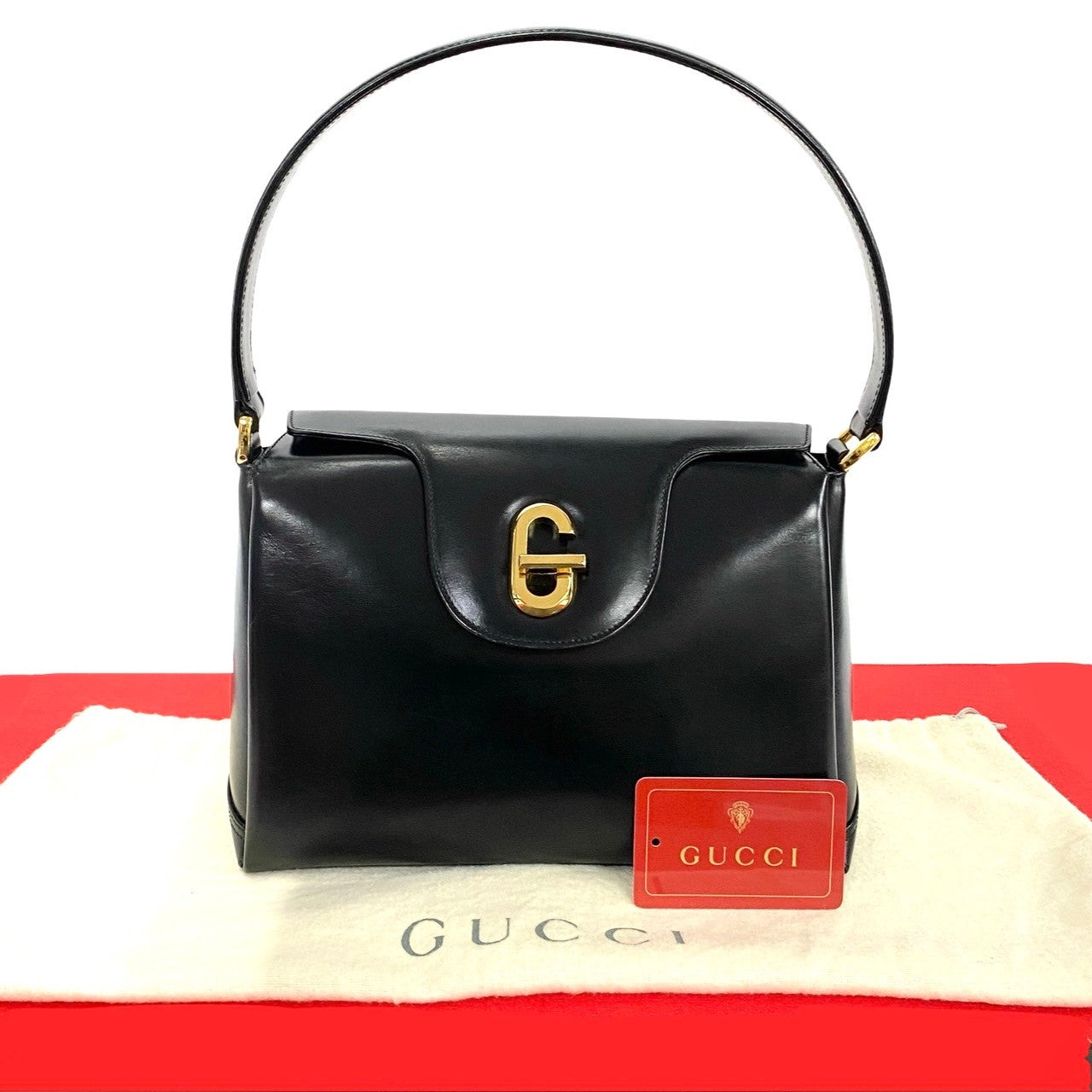 GUCCI Shoulder Bag leather black