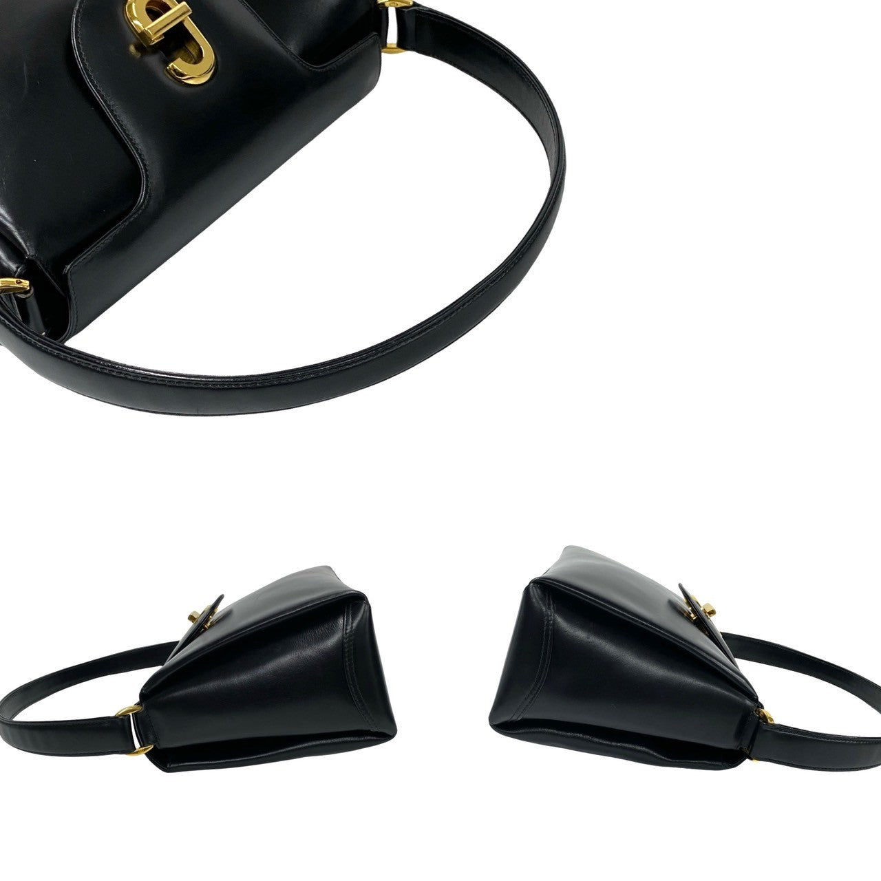 GUCCI Shoulder Bag leather black