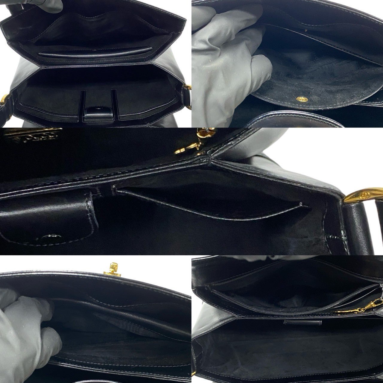 GUCCI Shoulder Bag leather black