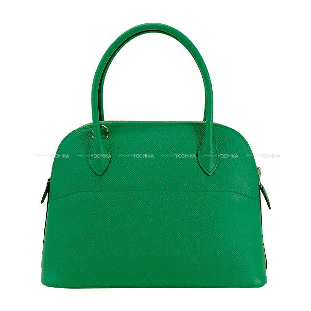 HERMES Shoulder bag Bolide27 Vert Jade Veau Epsom Silver HW Stamp