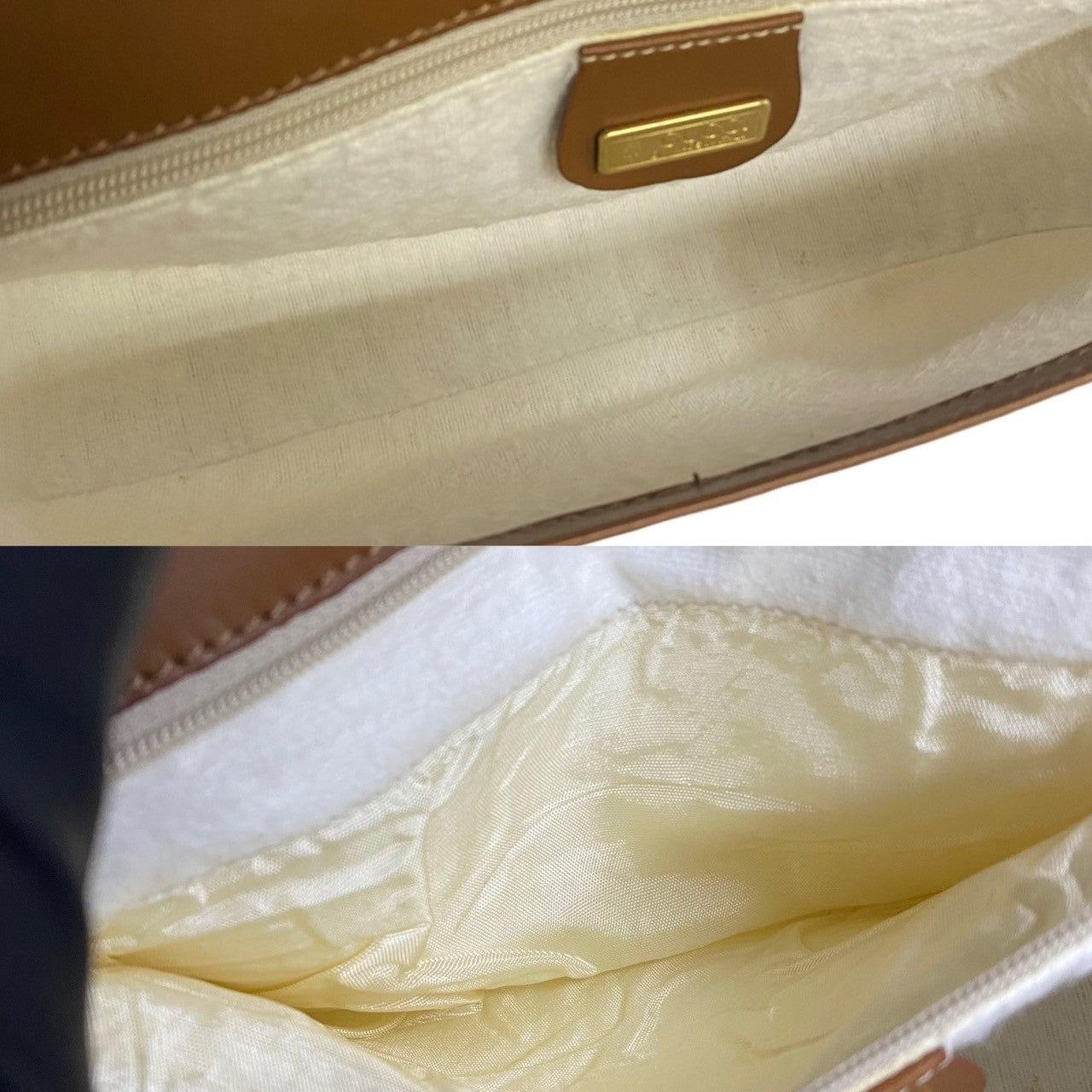 GUCCI Shoulder Bag leather white