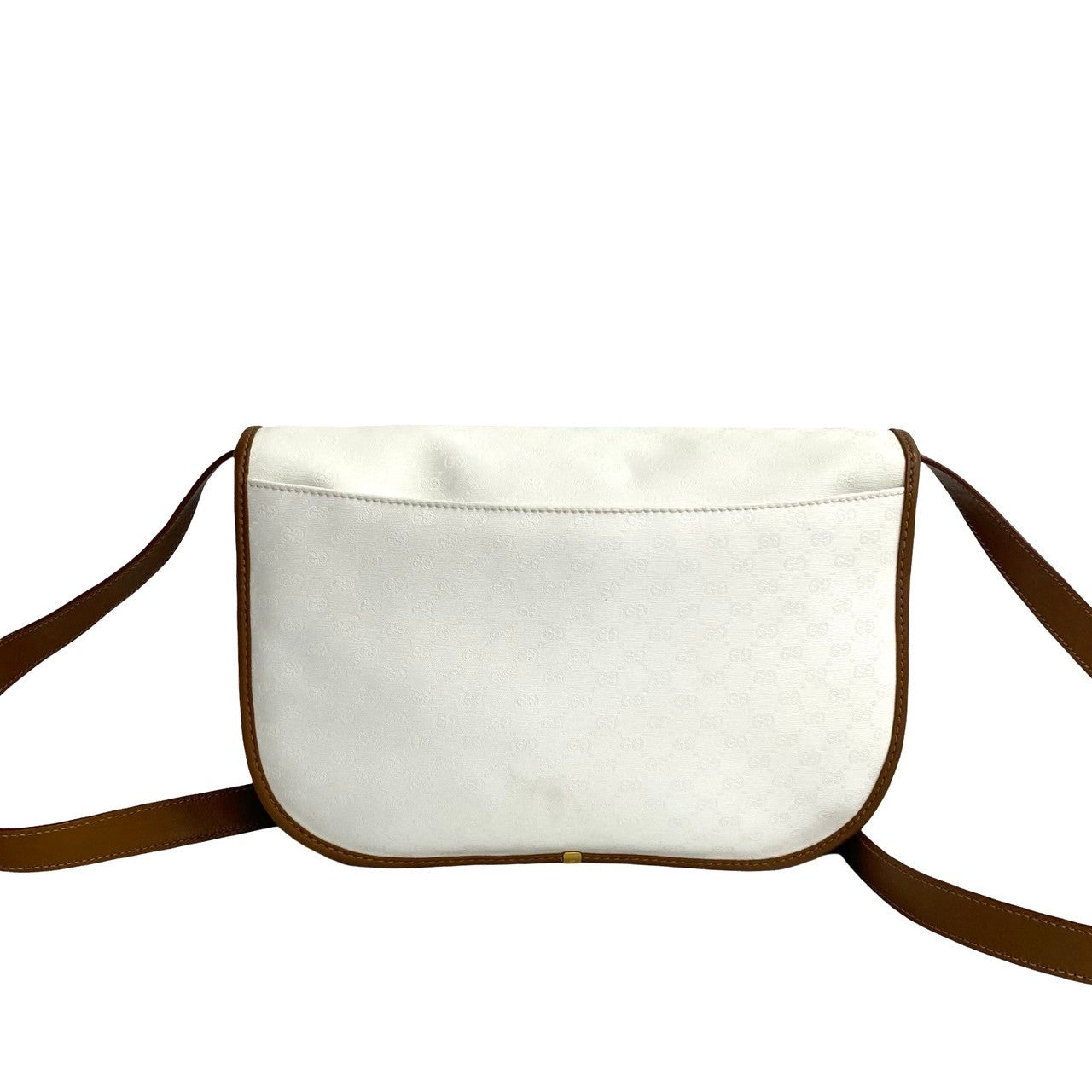 GUCCI Shoulder Bag leather white
